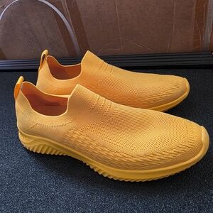 Yellow Men's Slip-On Sneakers
